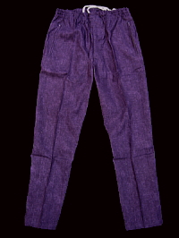 義若オリジナルの股引き型ズボン　古代紫